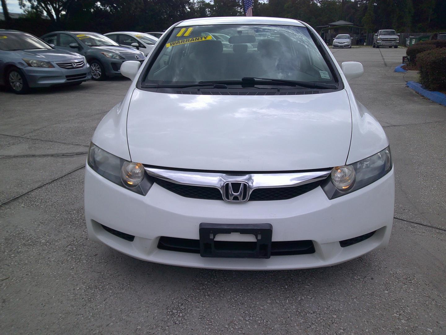 2011 WHITE HONDA CIVIC LX (2HGFA1F53BH) , located at 390 Hansen Avenue, Orange Park, FL, 32065, (904) 276-7933, 30.130497, -81.787529 - Photo#0